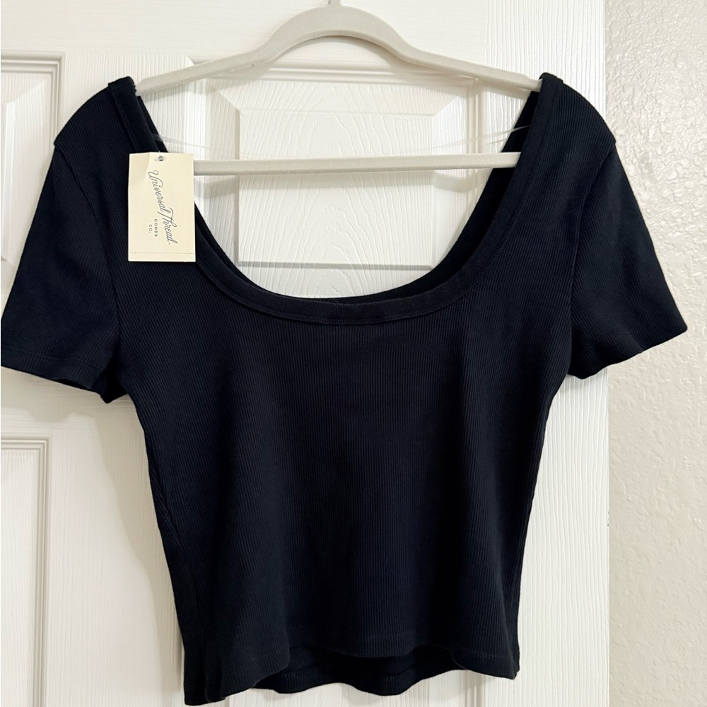 Universal Thread Black Scoop Neck Bodysuit